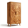 Opbergkast van hout voor de woonkamer met stijlvolle afwerking - 70 x 40 x 160