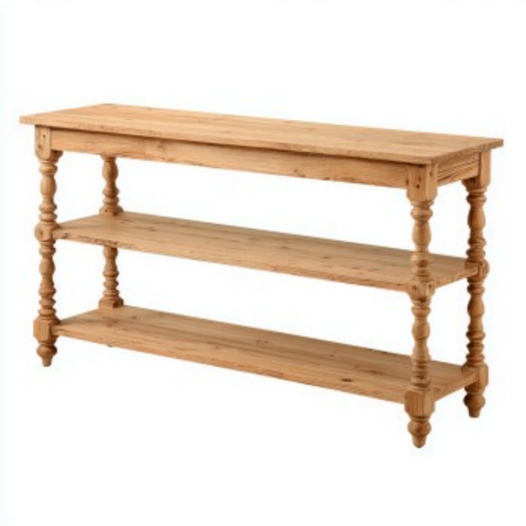 Console tafel van massief hout voor de hal - 150 x 40 x 75
