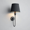 Wandlamp van metaal en stof voor de woonkamer - 20 x 15 x 35