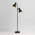 Vloerlamp met dubbele lichtkop voor de woonkamer - staal en kunststof - 15 x 15 x 150