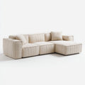 Hoekbank van stof voor de woonkamer - 200 x 150 x 80